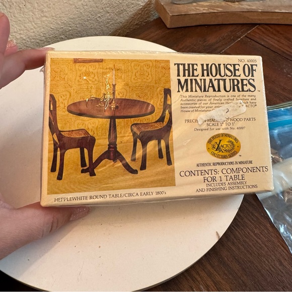 Other - THE HOUSE OF MINIATURES HEPPLEWHITE ROUND TABLE/C. 1880’S NO. 40005